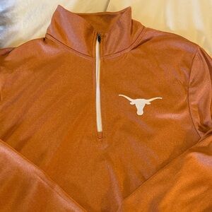 Men's Orange Quarter-Zip Jacket